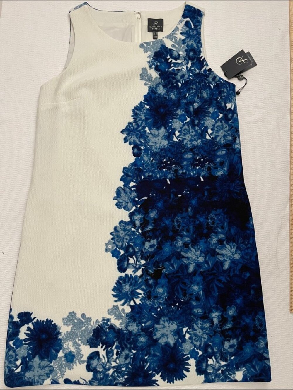 Adrianna Papel Sleeveless Floral Print Waffle Pique Sheath Dress - Picture 12 of 13
